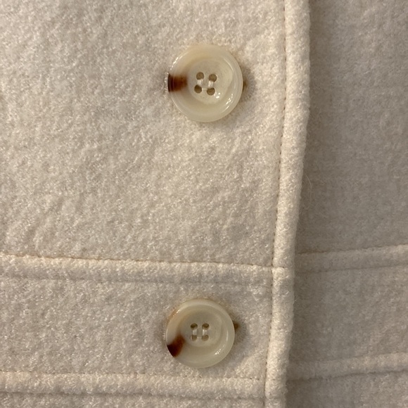Ivory boiled wool blazer from Talbots - Picture 3 of 7